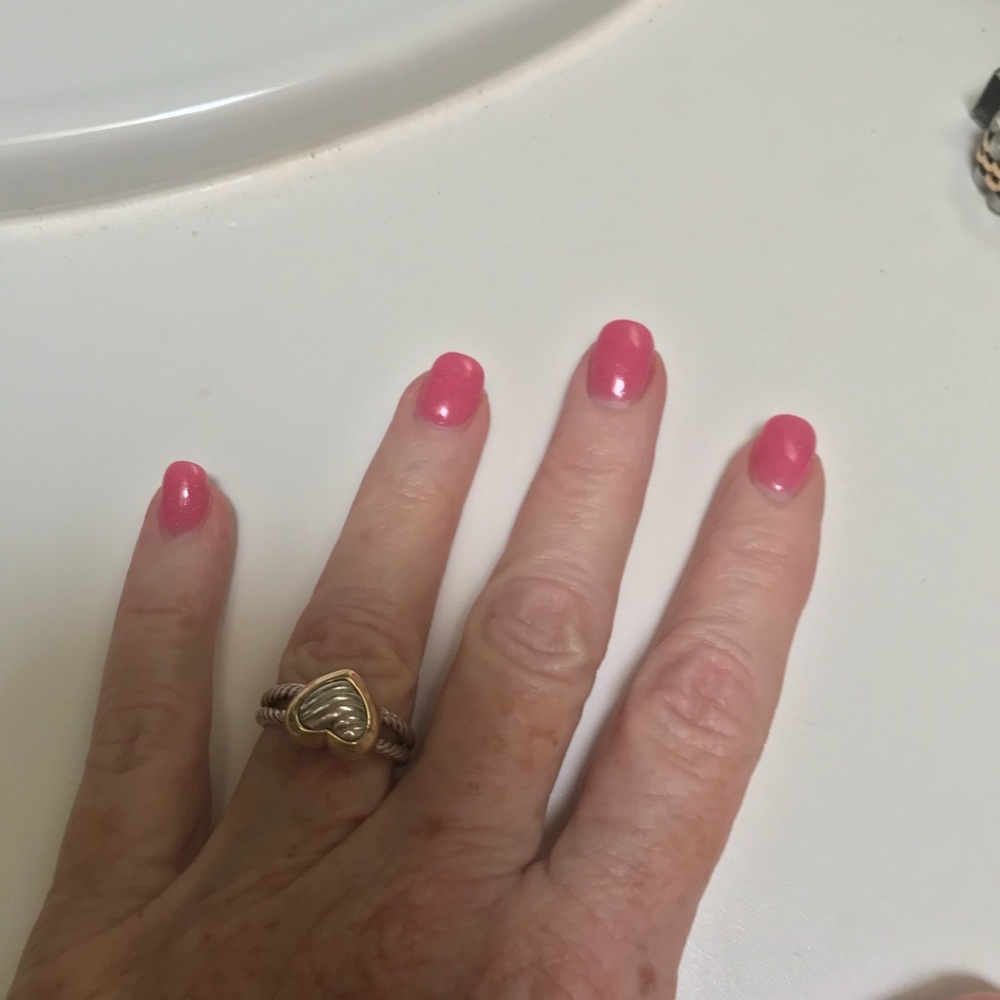 David Yurman cable heart ring